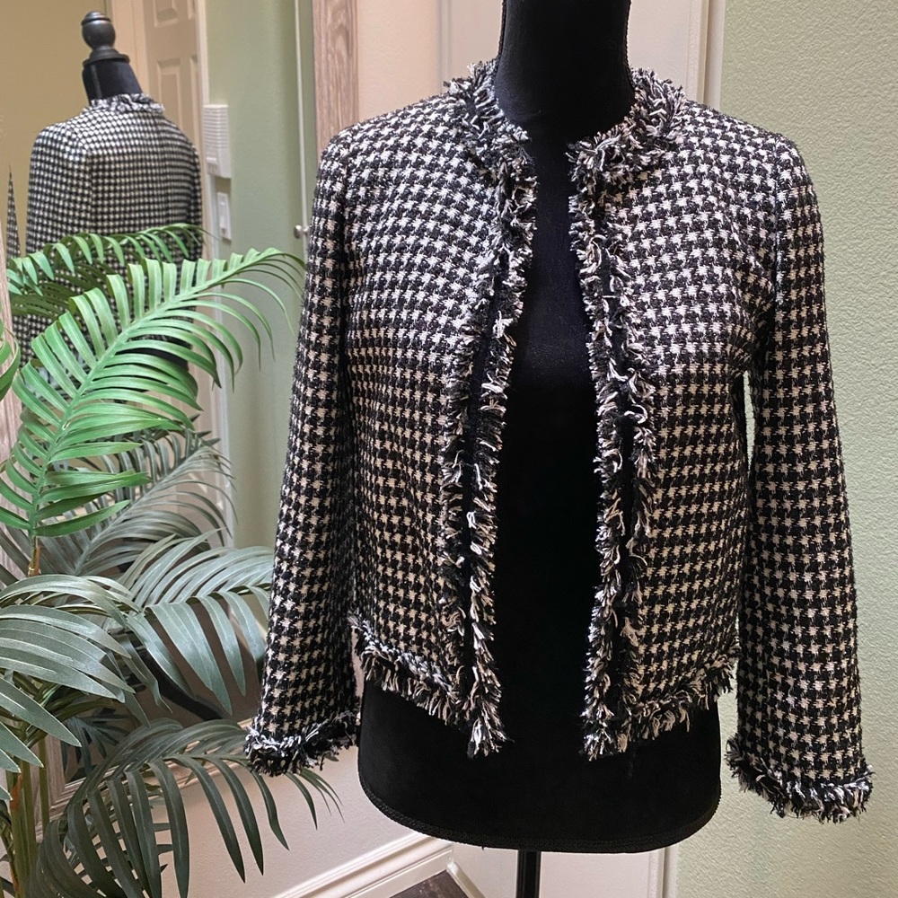 NWOT Kate Spade houndstooth jacket. Size 00